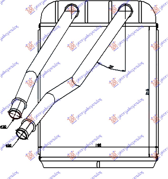 Heat Exchanger, interior heating Aftermarket 877006500