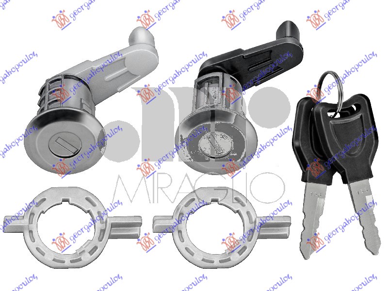 ΑΦΑΛΟΙ ΠΟΡΤΑΣ ΕΜΠ. ΜΕ ΚΛΕΙΔΙΑ (ΣΕΤ 2ΤΜΧ) για RENAULT MEGANE SCENIC 99-03