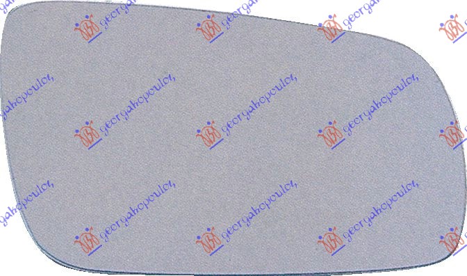 Mirror Glass, exterior mirror Aftermarket 017107606