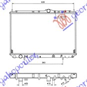 Radiator, engine cooling Aftermarket 056306300