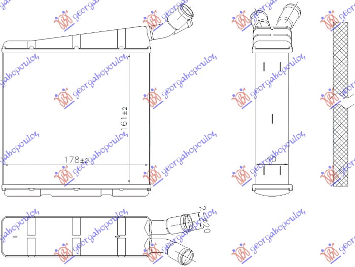 Radiator, engine cooling Aftermarket 745006380