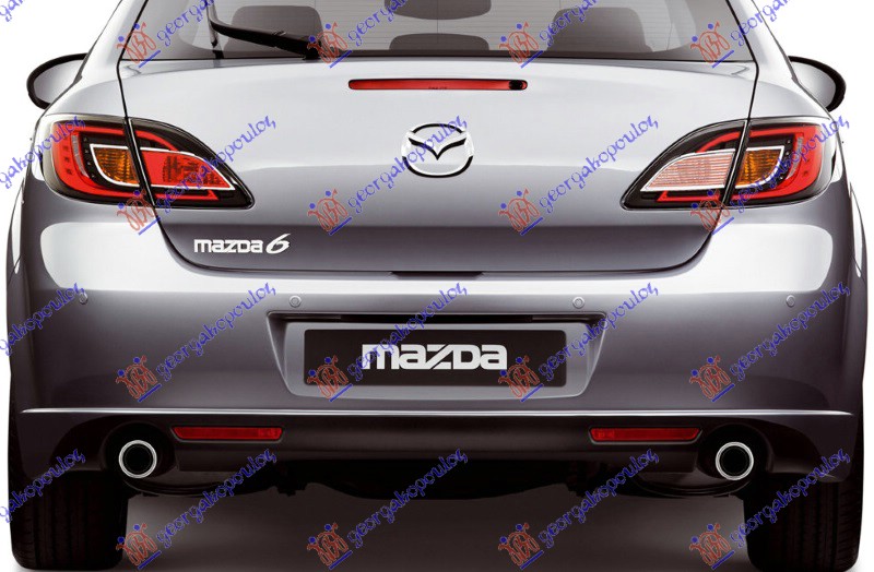 ΠΡΟΦΥΛΑΚΤΗΡΑΣ ΠΙΣΩ ΒΑΦΟΜΕΝΟΣ (ΚΙΝΑ) για MAZDA 6 2008-2013 (GH/GJ/GL)
