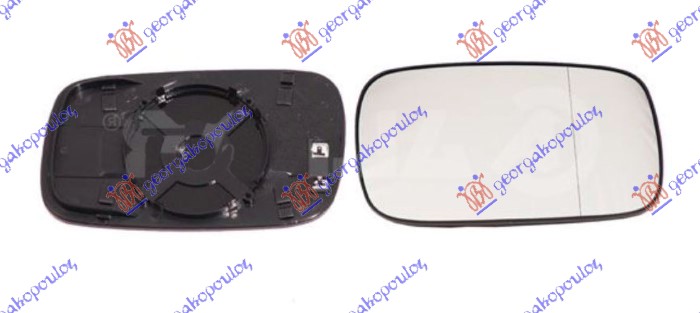 Mirror Glass, exterior mirror Aftermarket 040707611