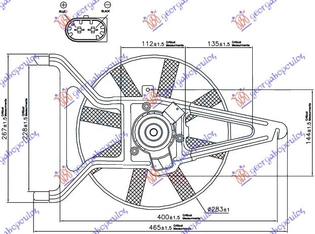 Fan, engine cooling Aftermarket 067106440