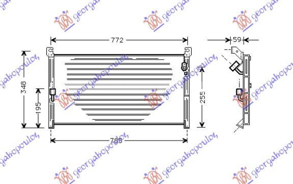 Condenser, air conditioning Aftermarket 068106400