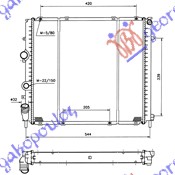 Radiator, engine cooling Aftermarket 069306340