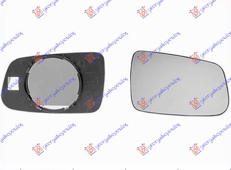 Mirror Glass, exterior mirror Aftermarket 071907601