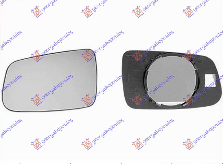 Mirror Glass, exterior mirror Aftermarket 071907602