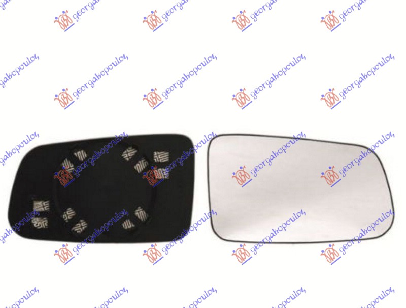Mirror Glass, exterior mirror Aftermarket 071907611