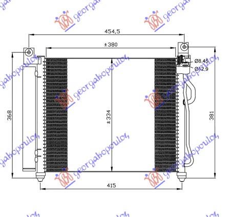 Condenser, air conditioning Aftermarket 071306400