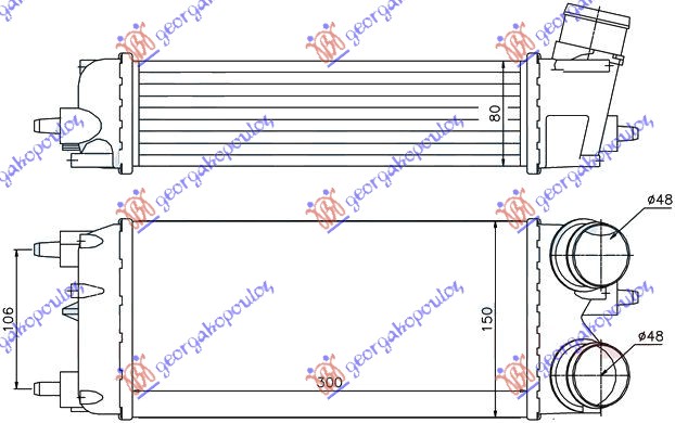 Charge Air Cooler Aftermarket 330106220