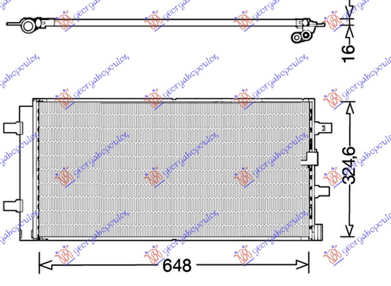 Condenser, air conditioning Aftermarket 076706410