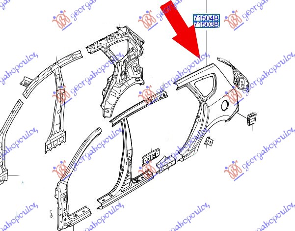 ΦΤΕΡΟ ΠΙΣΩ (Γ) ΑΡΙΣΤΕΡΑ για HYUNDAI i30 2007-2012 (FD)