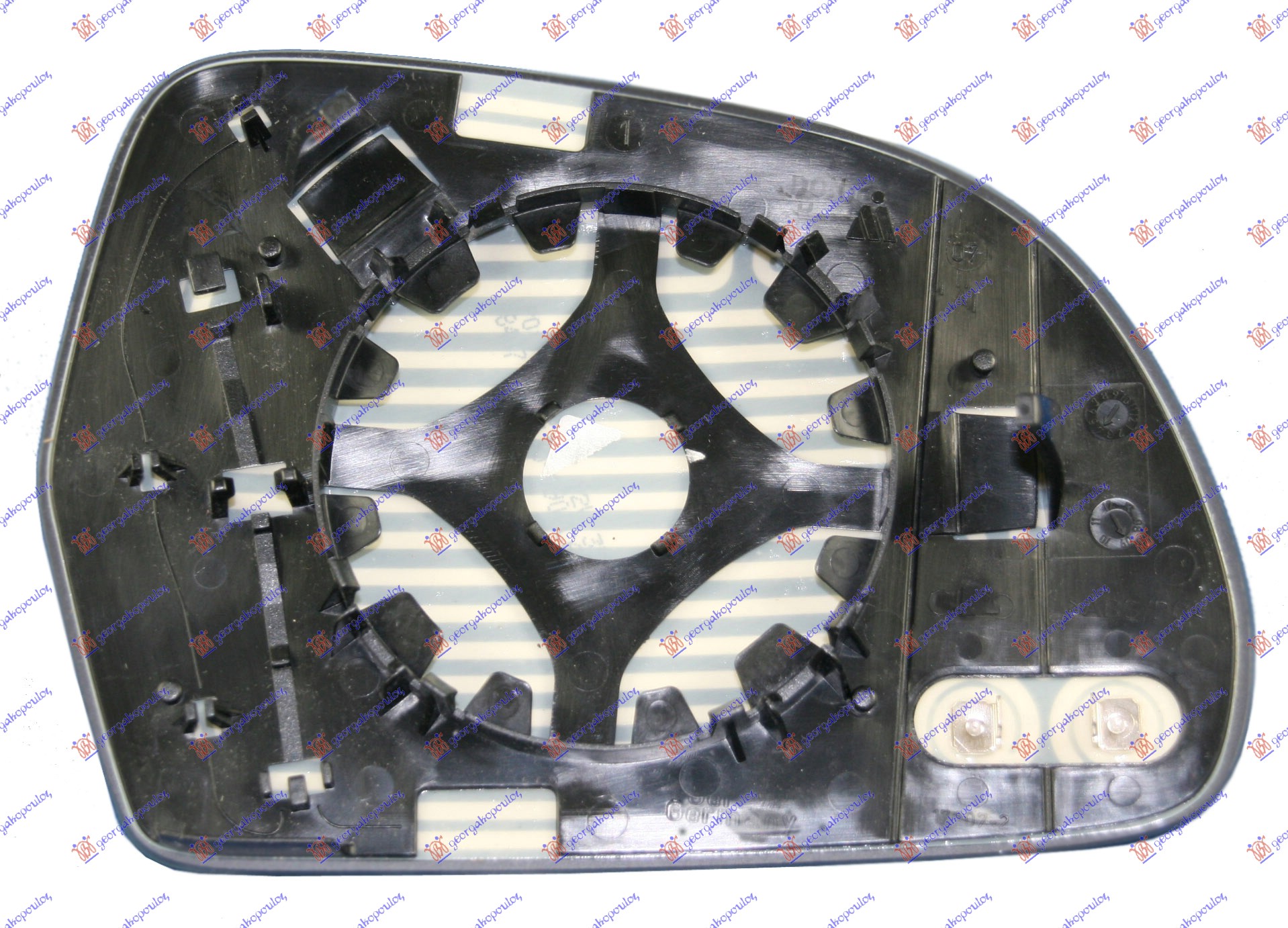 Mirror Glass, exterior mirror Aftermarket 131007612