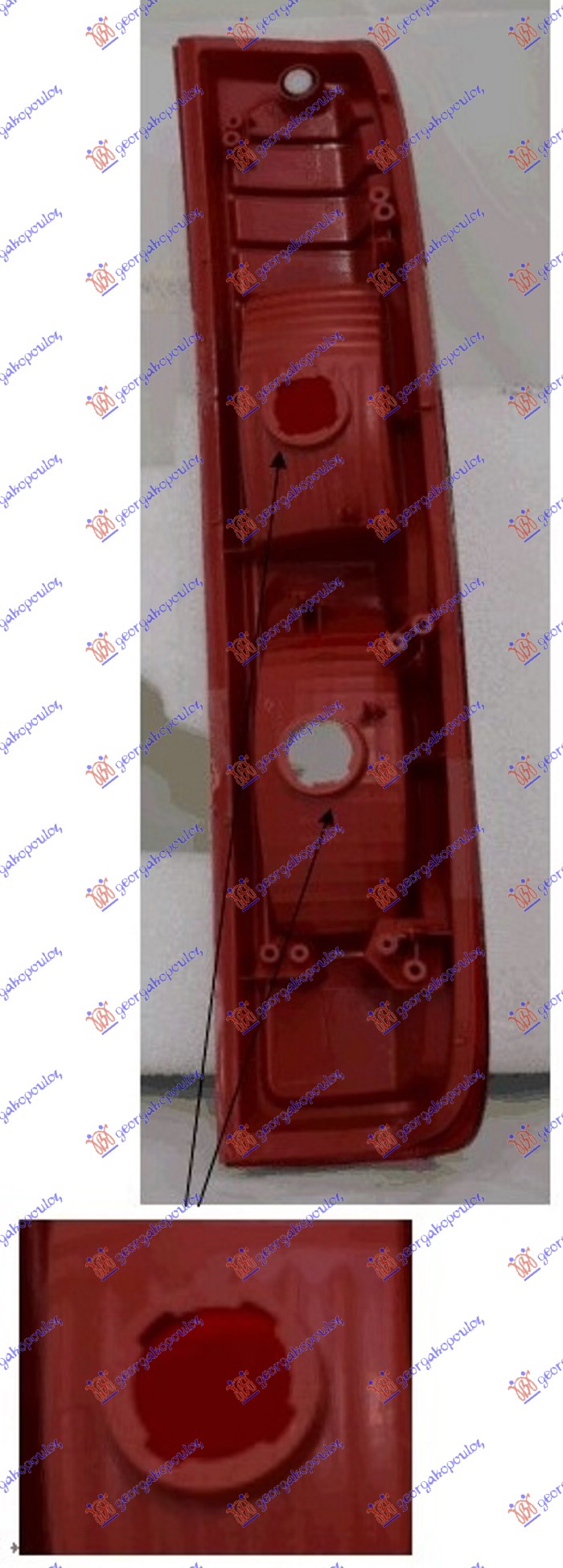 ΦΑΝΟΣ ΠΙΣΩ (ΝΤΟΥΙ 4 ΕΓΚΟΠΕΣ) ΑΡΙΣΤΕΡΑ για OPEL VIVARO 2006-2014 (X83)