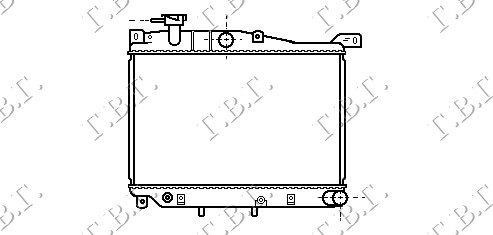 Radiator, engine cooling Aftermarket 094706300