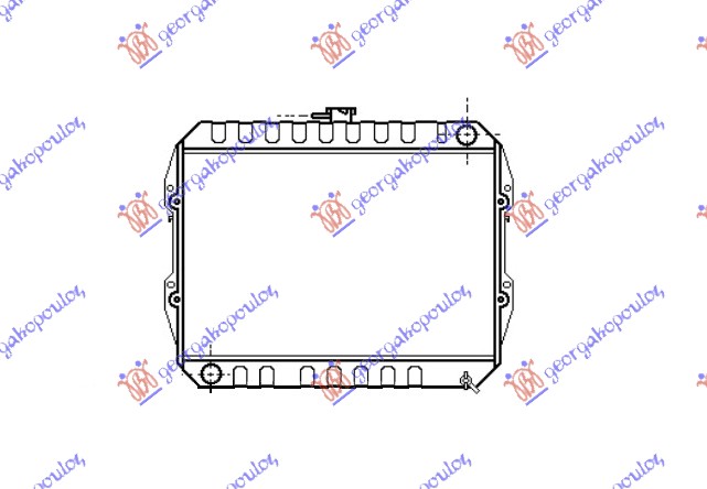 Radiator, engine cooling Aftermarket 079806330