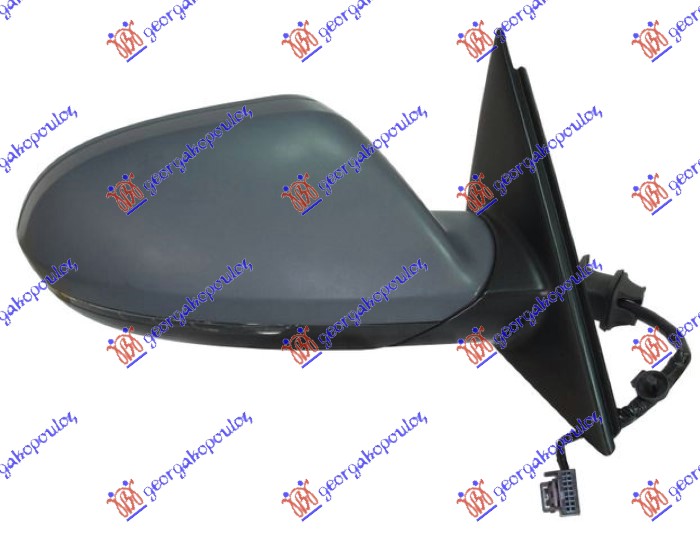 Mirror Glass, exterior mirror Aftermarket 128007583
