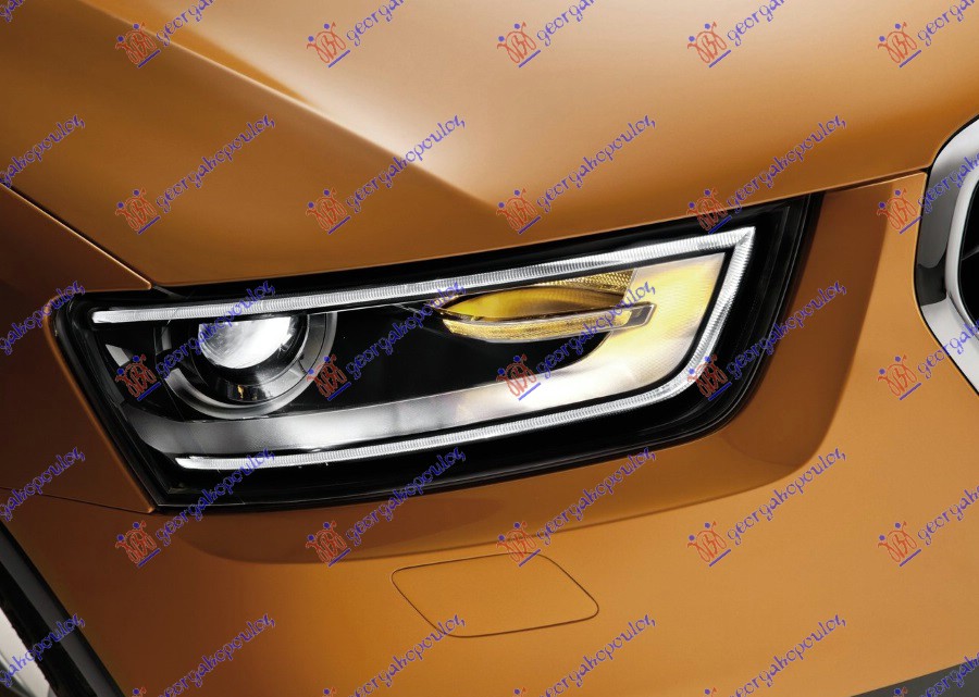 ΦΑΝΟΣ ΕΜΠΡΟΣ XENON ΜΕ ΦΩΣ ΗΜΕΡΑΣ LED (Ε) (ΤΥΠΟΥ ZKW) (DEPO) ΔΕΞΙΑ για AUDI Q3 2011-2014 (8UB/8UG)