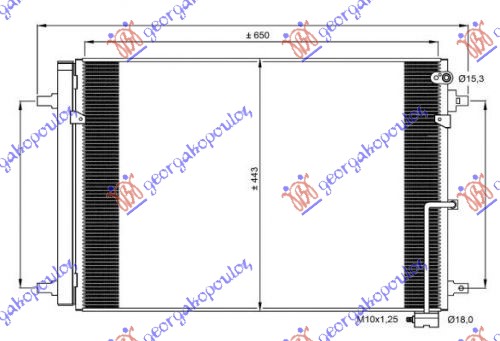 Condenser, air conditioning Aftermarket 134006400