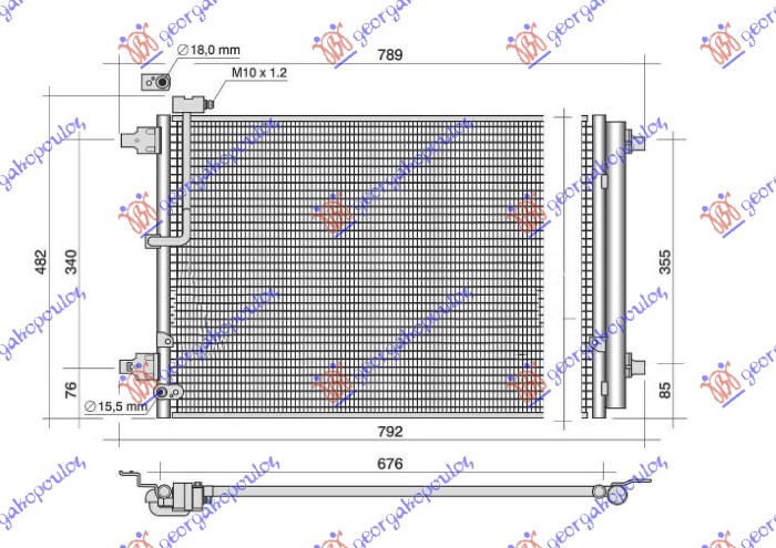 Condenser, air conditioning Aftermarket 134106405