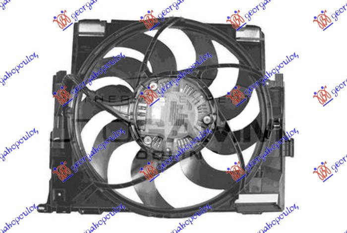 Fan, engine cooling Aftermarket 154306455