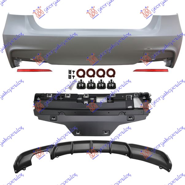 ΠΡΟΦΥΛΑΚΤΗΡΑΣ ΠΙΣΩ (M-STYLE) 1ΔΙΠΛΗ ΕΞΑΤ για BMW SERIES 3 (F30/F31) SDN/S.W. 12-14