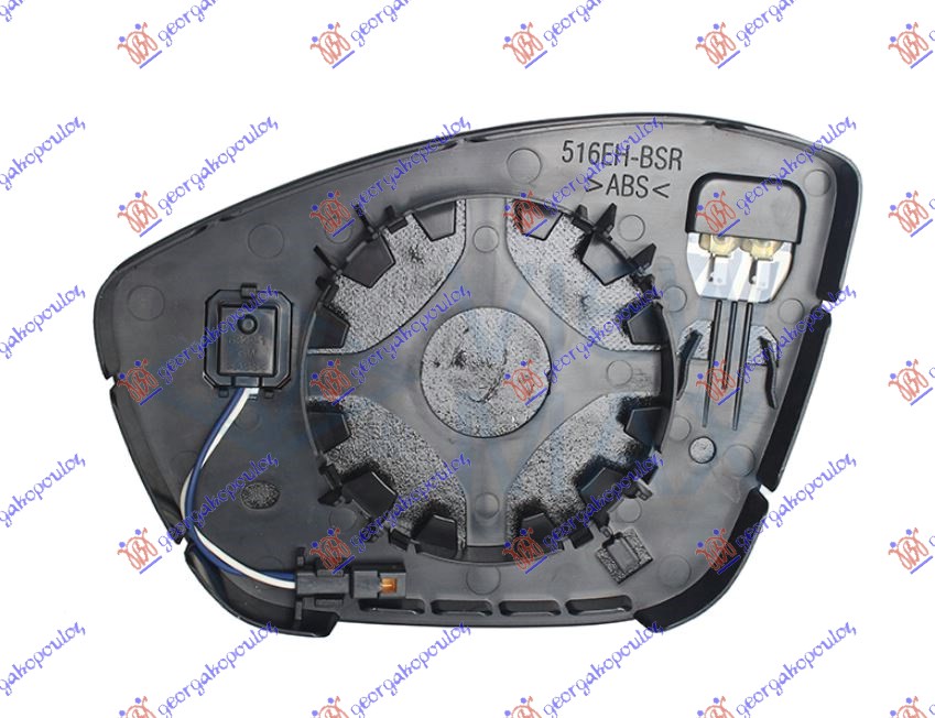 Mirror Glass, exterior mirror Aftermarket 633207621