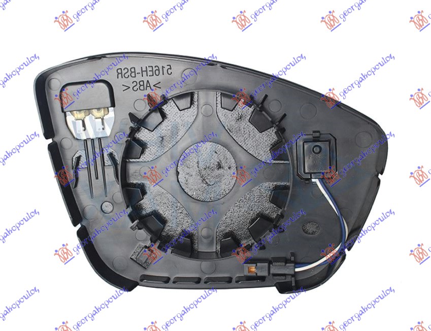Mirror Glass, exterior mirror Aftermarket 633207622