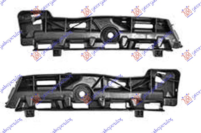 Mounting Set, bumper Aftermarket 635004300