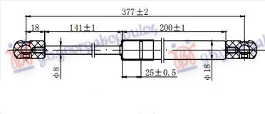 Gas Spring, bonnet Aftermarket 203008205