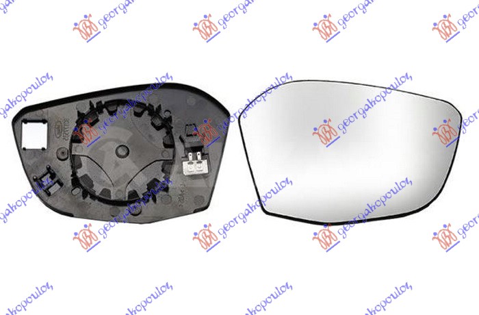 ΚΡΥΣΤΑΛΛΟ ΚΑΘΡΕΦΤΗ ΘΕΡΜΑΙΝΟΜΕΝΟ (CONVEX GLASS) για PEUGEOT 308 21-