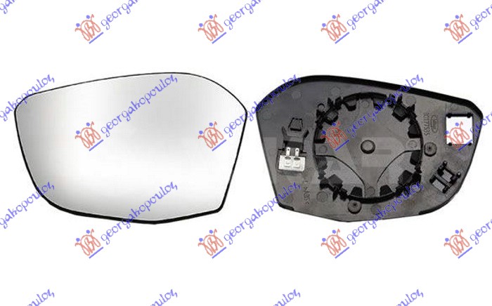 ΚΡΥΣΤΑΛΛΟ ΚΑΘΡΕΦΤΗ ΘΕΡΜΑΙΝΟΜΕΝΟ (CONVEX GLASS) για PEUGEOT 308 21-