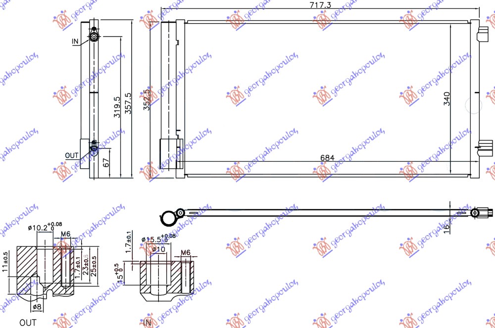 Condenser, air conditioning Aftermarket 297106410