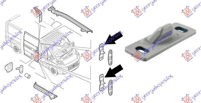 Guide, locking knob Aftermarket 637007265