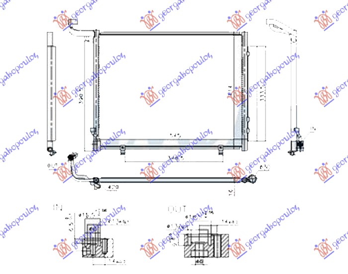 Condenser, air conditioning Aftermarket 328106410