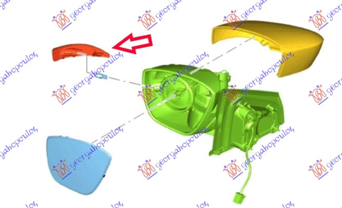 ΦΛΑΣ ΠΛΑΙΝΟ ΚΑΘΡΕΦΤΗ για FORD KA+ 18-