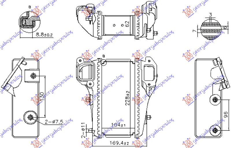Charge Air Cooler Aftermarket 345006200