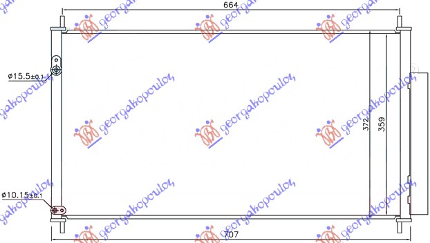 Condenser, air conditioning Aftermarket 345006400