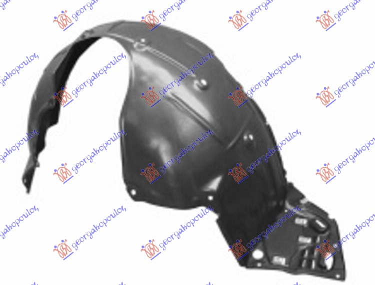 ΘΟΛΟΣ ΕΜΠΡΟΣ ΠΛΑΣΤΙΚΟΣ (1.0) για HONDA CIVIC H/B 16-22