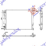 Radiator, engine cooling Aftermarket 365006320