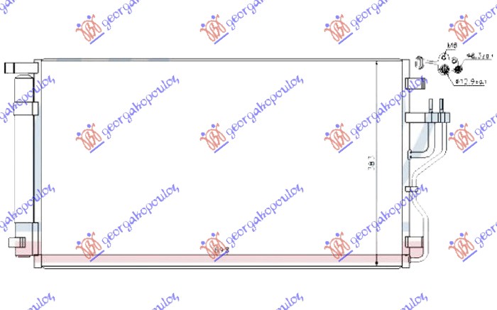 Condenser, air conditioning Aftermarket 365006420
