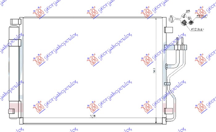 Condenser, air conditioning Aftermarket 365006430