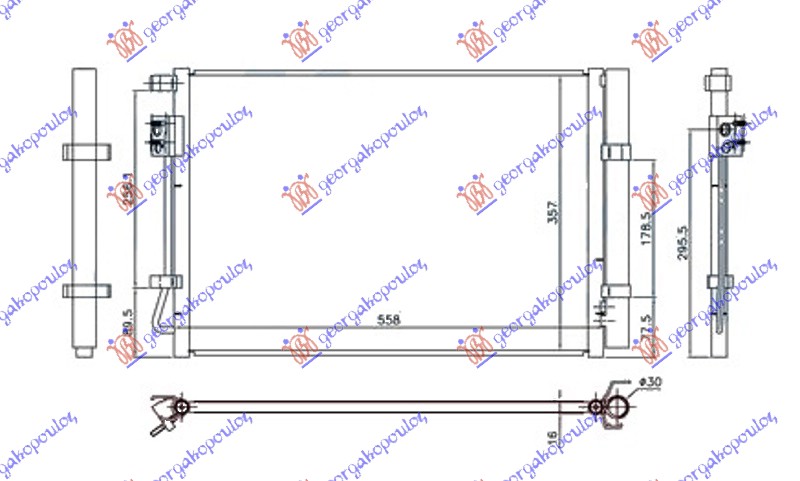 Condenser, air conditioning Aftermarket 366206400