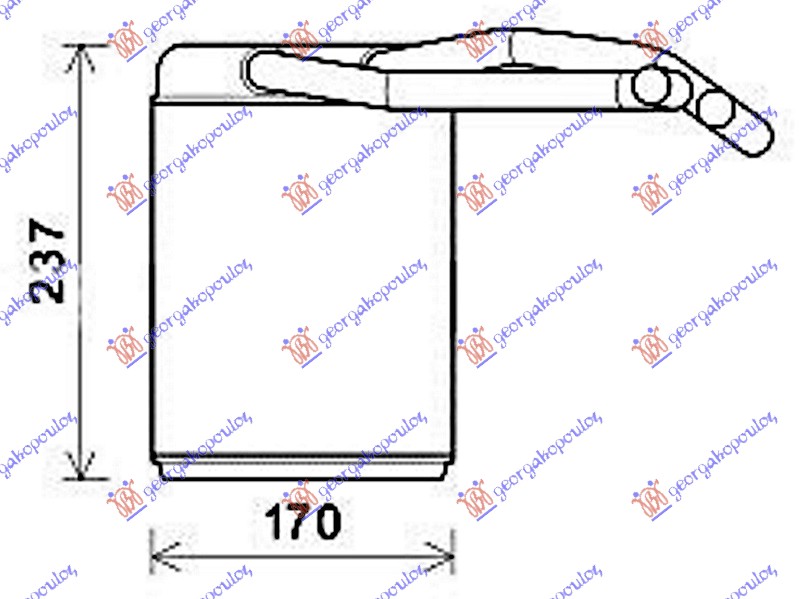 Heat Exchanger, interior heating Aftermarket 367806500