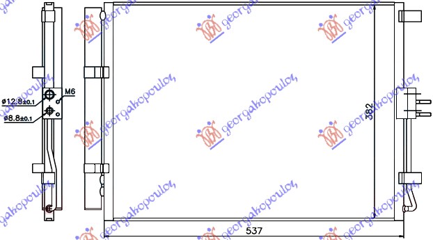 Condenser, air conditioning Aftermarket 368106410
