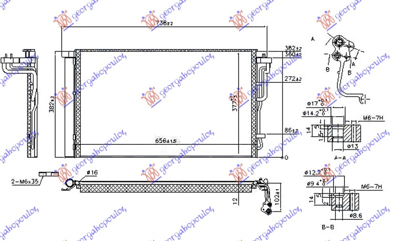 Condenser, air conditioning Aftermarket 368306410