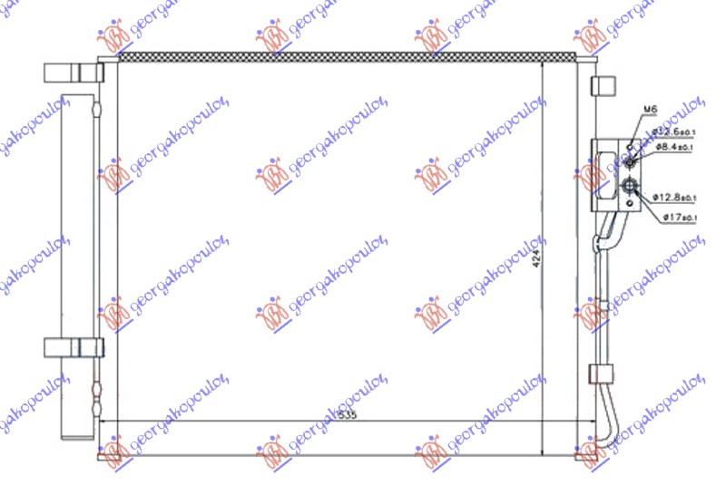 Condenser, air conditioning Aftermarket 369006410