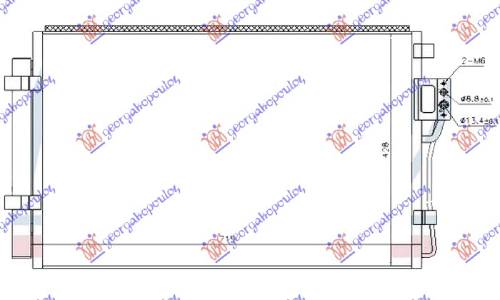 Condenser, air conditioning Aftermarket 369006420