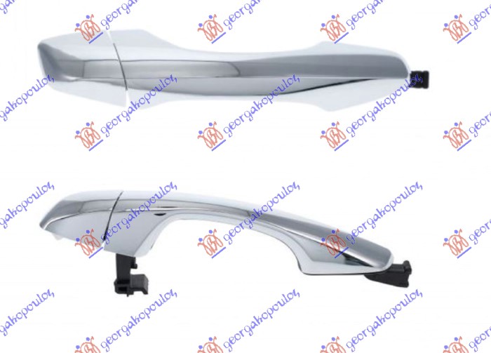 ΧΕΡΟΥΛΙ ΠΟΡΤΑΣ ΕΜΠΡΟΣ ΕΞΩ ΧΡΩΜΙΟ για HYUNDAI SANTA FE 12-16